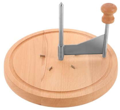 Angoily Trancheuse à Fromage Manuelle avec Lame en Acier Inoxydable, Base en Bois, Coupe fromage à Raser pour, Chocolat et Beurre, Outil Polyvalent Cuisine et Restaurant,