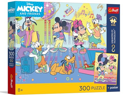 Trefl - Puzzle 300 pezzi, Un'avventura emozionante, Disney, 5+ | Premium Plus UFT, Unisci i pezzi, Poster da collezione incluso nel set, Sviluppo della concentrazione e dell’osservazione