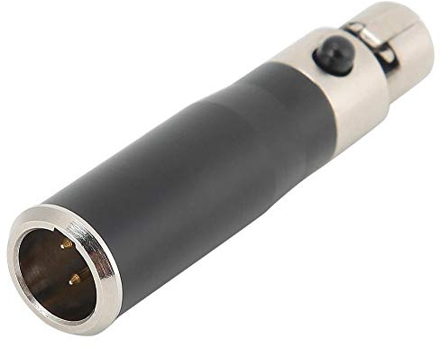 ASHATA Audio Adapter, 2 STÜCKE XLR 3pin Stecker auf XLR 4pin Buchse Zinklegierungsgehäuse Audio Adapter Stecker, Mixer