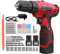 Dedeo Cordless Hammer Drill Tool Kit, Household Power Tools Drill Set with 16.8V Lithium Driver Tool Kit