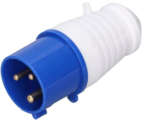 Prise de Courant Industrielle Prise de Courant Industrielle 3 Broches Connecteur Étanche IP44 32A Prise CEE Prise UE 220‑250V Bleu pour L'industrie(HR-023 (male))