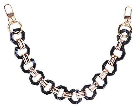 TENDYCOCO Die Kette Kurze Taschenketten Aus Metall Acryl Umhängetasche Mit Kettengriff Umhängeriemen Für Handtaschen Taschengurtband Abnehmbare Geldbörse Harz Schnalle Kuriergurt
