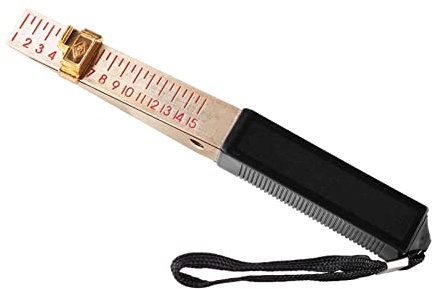 Calibrador de Espesores Vernier, Calibrador de Espesores Vernier en Forma de Cuña 1-15 Mm Inspección de Ingeniería Doméstica Medidor de Herramientas de Medición de Planitud (Precisión 0,5 mm)