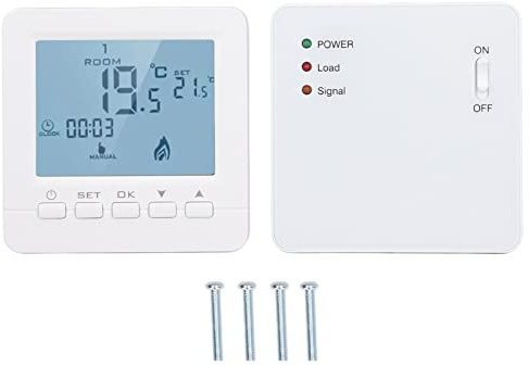 Thermostat Programmable, Contrôleur de Température de Chauffage électrique Ignifuge Intelligent sans Fil RF AC230V