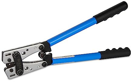 Pince à Sertir AWG 10-0, 6/10/16/25/35/50mm² TEENO, Multifonctionnelle avec Poignée Antidérapante pour électricien,Outils de Sertissage