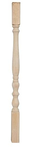 Escalier Garde Corps 95cm de Hauteur Poteau de Broche en Bois pour Escaliers/Marche/terrasse/Grenier Balustrade, Intérieur Balustres Main Courante Pilier avec Kit Complet (Color : 1 pack, Size : Hei