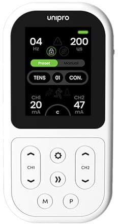 TensCare Unipro - Dispositivo Multiterapia con 4 Tecnologie: TENS, EMS, IFT e Microcorrente per Sollievo dal Dolore, Rafforzamento Muscolare e Fisioterapia a Casa