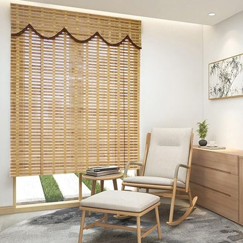Tenda a Rullo in Bambù per Patio Interni Esterno,Tapparella Bamboo Oscurante,Tende Veneziane per Esterni,Tapparella a Carrucola in Bamboo,Cortina di Bamboo per Balcone,per Cucina Ufficio (Size : W160