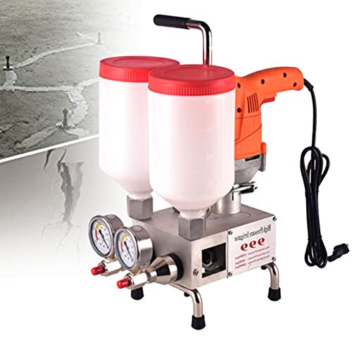 Máquina de lechada eléctrica, máquina de lechada de 1100 W, Pistola de lechada de mortero eléctrica, Herramienta de Fuga de líquido de lechada de Poliuretano para reparación de fug