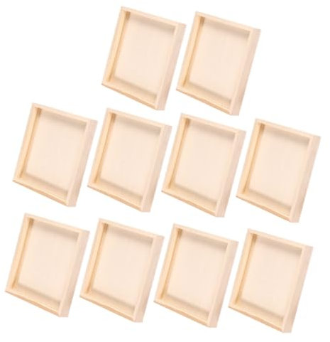 Alipis 10stücke Teiliges Holzpuzzle-Tray Aus Stabilem Holz Leichter Tragbarer Blocks Organizer Praktisches Puzzle-Spielzeug Ablagebrett Zur Übersichtlichen Aufbewahrung Und Präsentation d