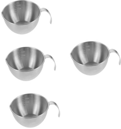 MAGICLULU 4 Pz Ciotola in acciaio inossidabile ciotole in acciaio inossidabile ciotola profonda Terrina per impastare per mischiare insalatiera per mescolare