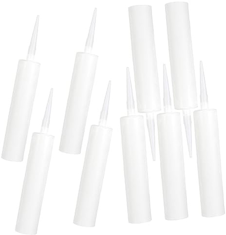 TOYANDONA 9pcs Caulking Tubes Empty Aquarium Sealant Caulking Sealant Tubes Reusable Caulk for Repair