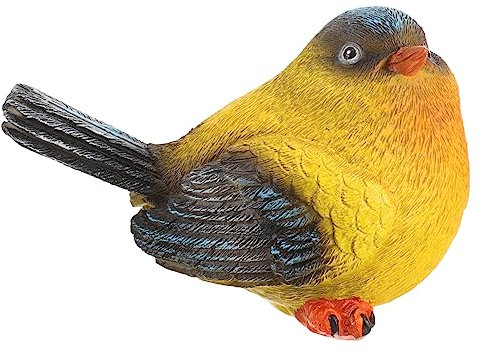 BESPORTBLE 2stücke Künstliche Vogel Statue Widerstandsfähigem Deko Für Garten Und Balkon Farbiges Design Lebendige Farben Und Fröhliche