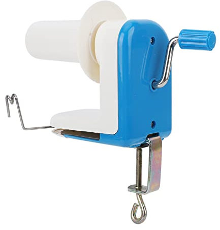 LUNWJJIP Bobinadora de Bolas de Hilo, bobinadora Manual de Lana, bobinadora Manual de Hilo rápido con Soporte de Escritorio for Tejer a Ganchillo, Cabezal de bobinado Desmontable, fácil instalación