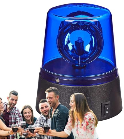 DJ- | LED-Szenarienbeleuchtung, Sicherheitswarnlicht, 360 Grad drehbares Stimmungslicht mit Batterien für Rollenspiel-Party R Tea Mottoparty Disco H Party Club erfüllt