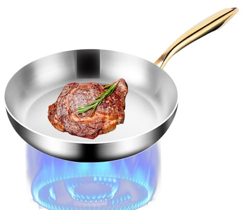 Générique Planchette non bâton - Pott-grenier à friture, ustensiles de cuisine en acier inoxydable Ustensiles de cuisine avec poignée non glissée pour les passionnés
