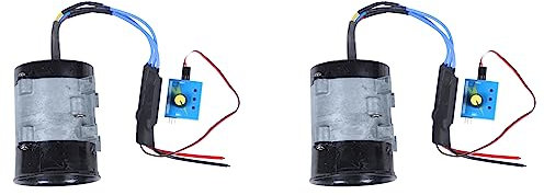 Reinscer 2X Universal Auto Elektrische Turbine Power Turbolader Tan Boost Luft Einlass Ventilator 12V