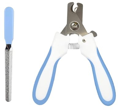 Ciseaux à griffes professionnels pour chiens et chats - 15 cm (15 cm) avec protection de sécurité - Ciseaux de soin des griffes de qualité supérieure