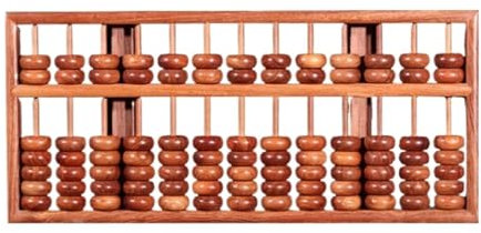 OUYUE Rechenschieber Abacus Vintage-Stil 13 Spalten Holz Abakus Professioneller Chinesischer Taschenrechner Zählwerkzeug Handgeschnitzt Abakus Lernspielzeug