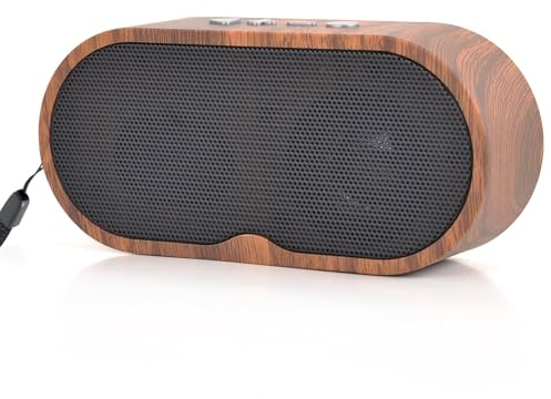 ZZOSRDR Bluetooth Speaker, Portable Wireless Speakers Bluetooth 5.3 Speaker with 3D Stereo HiFi Bass, 1200mAh Battery, 15 Hour Playtime, Support Bluetooth/U-Disk/TF Card