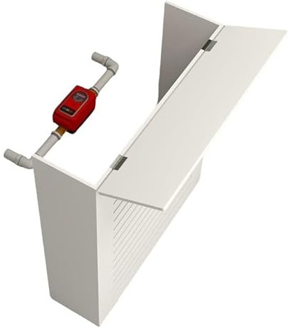DJJYCTNM Cache Radiateur Blanc, Ouverture Supérieure, Étagère de Rangement pour Meuble de Chauffage, Meuble Décoratif pour Salle de Bain, Étanche(70x30x20cm/28x12x8in)