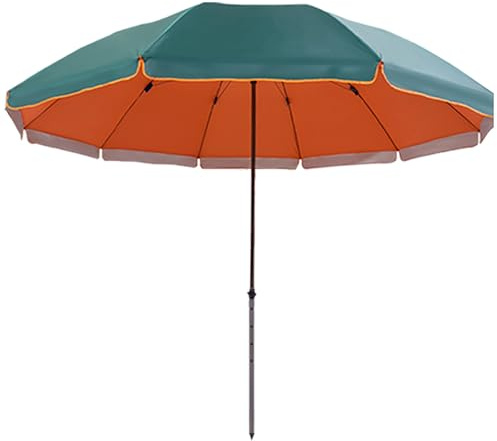 Sombrilla Playa Grande de 3.1m para Exteriores, Sombrilla Terraza Grandes, Altura Ajustable, 10 Varillas, Ideal para Jardines, Patios, Jardines y Piscinas