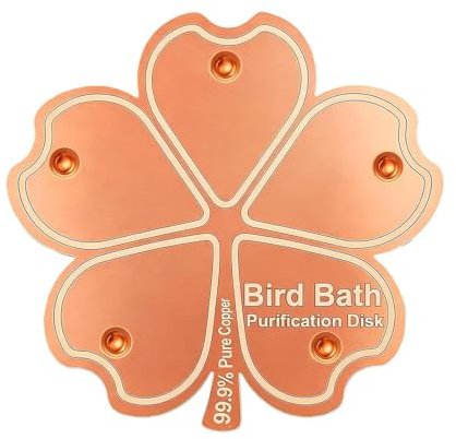 Générique Bird Bath Copper Disk - koppar 3,94 tum, reningspanel väderbeständig | Fågel badrenare för bakgård trädgård hemmaägare trädgårdsmästare entusiaster