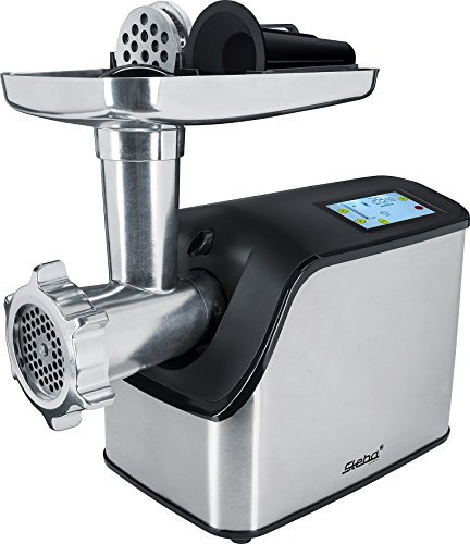 Steba MG 1600 V6 Elektronischer Fleischwolf, 6 Automatikprogramme mit Temperaturanzeige, 700 W