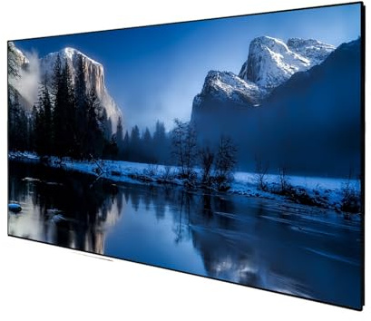 DELUXX Cinema Rahmenleinwand SlimFrame Velvet 221 x 124cm, 100' - DARKVISION