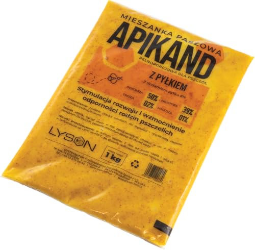 LYSON Apikand mit Pollen Bienenfutter 1kg Teig Bienen füttern Bienenfutterteig Zucker-Teig Zucker-Paste Bienenbeute pastöser Futterteig Bienenbeute Imkerei Honig Bienenhaltung