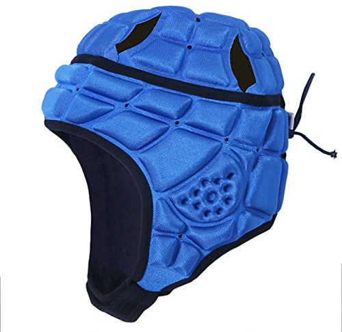 Kids Rugby Headguards Soft Padded Breathable Adjustable Head Protector for Teens Child Football Soccer Multi-Sports Anti-Collision Head Gear