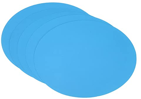 PATIKIL 9,8 Pulgadas Redondo Cartón Papel, 25uds En Blanco Disco Círculos Rebanadas para Fiesta Decoración Bricolaje Artesanía Arte Dibujo Pintura Escritura, Azul