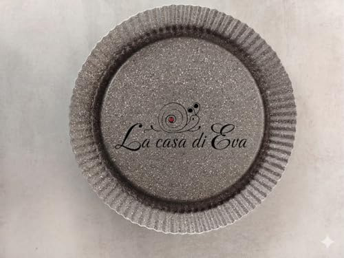 LA CASA DI EVA Teglia Crostata Stampo Furbo con Scalino Alto per Realizzare delle Meravigliose Crostate con Frutta, Creme ed Altro 32 cm