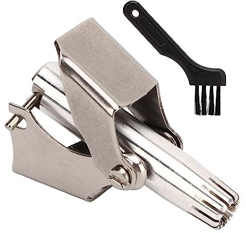 Tagliapeli Naso Uomo,Epilatore Naso Manuale in Acciaio Inossidabile,360 Gradi,Taglia Capelli Naso a 12 Lame,Tagliacapelli Naso Unisex Meccanico Lavabile