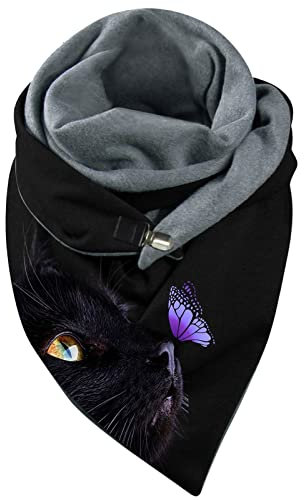 GBEN Damen XXL Strick Dreieck Schal großen Schals Halstuch Frauen Winterschal Herbstschal Poncho Lauschig Strickschal Einfarbig Wrap Schal Lange Stola Damenschal (T1-D, One Size)