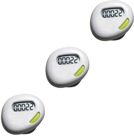 POPETPOP 3pcs Sports Pedometer Heart Shape Design Step Calorie Counter Fitness Tracker Man Woman Sports Gadget Quality Material