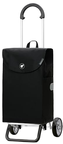 Andersen Einkaufstrolley - klappbar - 44 Liter - belastbar 30 kg | Aluminium - Trolley - Rad Ø 15 cm - Scala Shopper Plus Walker schwarz