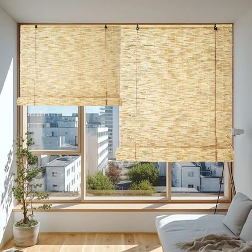 Tende Bamboo da Esterno,Tenda a rullo in Bambu,Tende Veneziane per Interni,Tapparella a Carrucola,Tapparelle in Reed Naturali,Tende Romane Tessute a Mano,Cortina di Bamboo per Balcone,Tende da Sole (