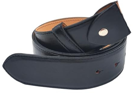 Handgefertigter Ledergürtel 110 cm, 38 mm – Ersatz ohne Schnalle, handgefertigt in Italien – Unisex, Herren und Damen – hochwertiger Lederriemen
