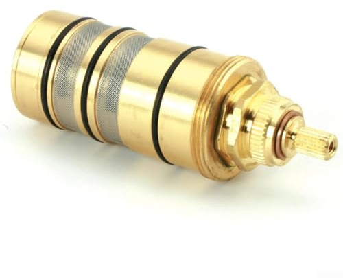 Messing Ersatz Thermostatkartusche, 3/4 Zoll Exact Temp Thermostatkartusche Ersatz-Kit für 130156 Thermostatventil