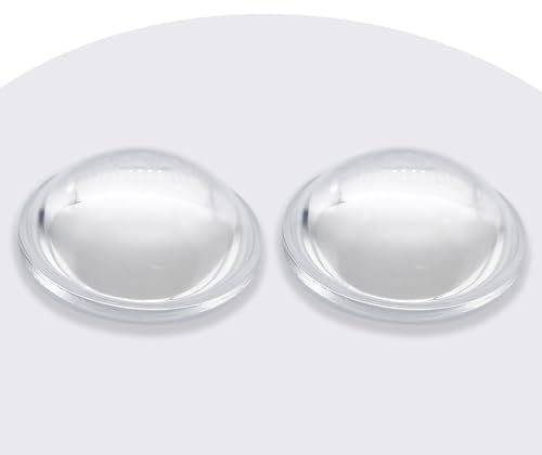 Jeada Diameter 20mm LED Convex Lens Optical Glass Lens with Edge Flat-Convex Lens Focusing for LED Flashlight Head Bike Lamp (Φ20.2*H11.3mm*F10mm)