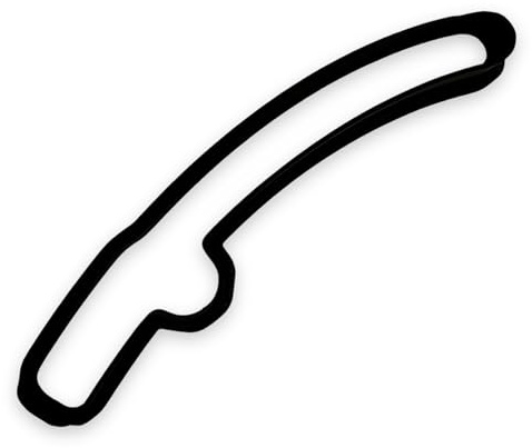 Fishing Pole Cookie Cutter with Easy to Push Design (4.5 inches)