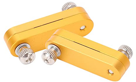 Baxnore 2PCS Lineal-Begrenzungsblock, Lineal-Positionierungs-Begrenzungsblock aus Aluminiumlegierung, Holzbearbeitungsmarkierungs-Locator, Lineal-Anschlag-Messblock für die