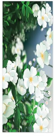 3D Tür Wandaufkleber Bunte Blumen Fototapete Türfolie Poster Tapete Aufkleber DIY Selbstklebende Wandbild PVC Wasserdichte Tapete B90 x H200cm