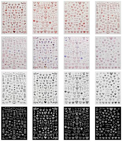 16 Adesi Adesivi Per Unghie, Decorazioni Per Unghie, Materiali Per Nail Art Fai -Da -Te, Adesivi Per Unghie Alla Moda.