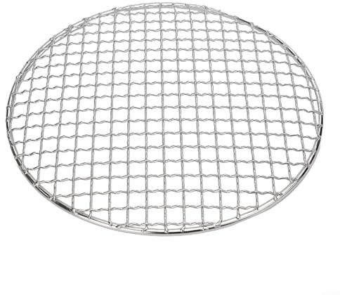GLFLOW Griglia rotonda per barbecue da campeggio, per casa, picnic, cottura a fuoco, diametro 15/20/25/30,5/35 cm (25 cm)