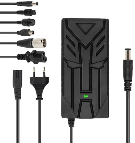 ulip Caricabatterie da 54,6 V, 2 A, per scooter, 48 V, scooter elettrico, 42 V, batteria al litio universale, con 6 porte, 48 V