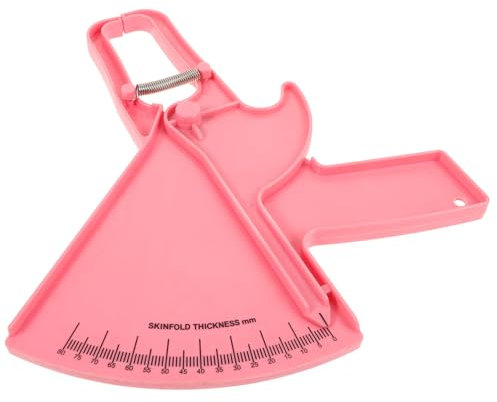 UTHCLO Body Fat Caliper Measuring Tool, Plastic Skinfold Caliper for Home Use and Gym Bag, Lightweight Self-contained Body Fat Tester with Instruction Cards