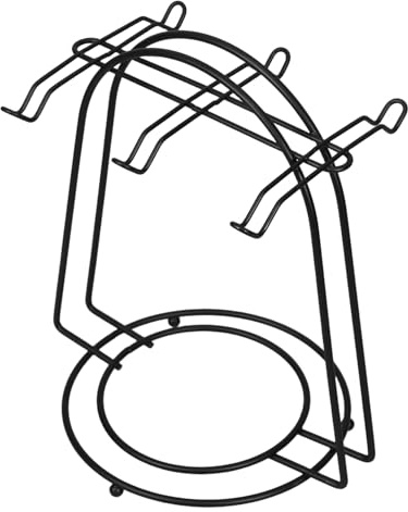 SEWOART Supporto Tazze Caffè in Metallo Con Ganci Porta Tazzine e Piattini Elegante Base Rotonda Stabile in Ferro Espositore Minimalista Per Cucina e Tavolo Organizer Per Mug e Piatti