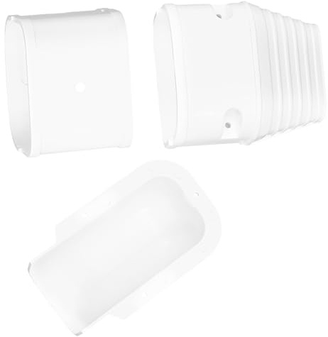UKCOCO Cubiertas Protectoras para Tuberías de Aire Acondicionado Central Accesorios Resistentes Fácil Instalación para Sistemas Split y Calefacción